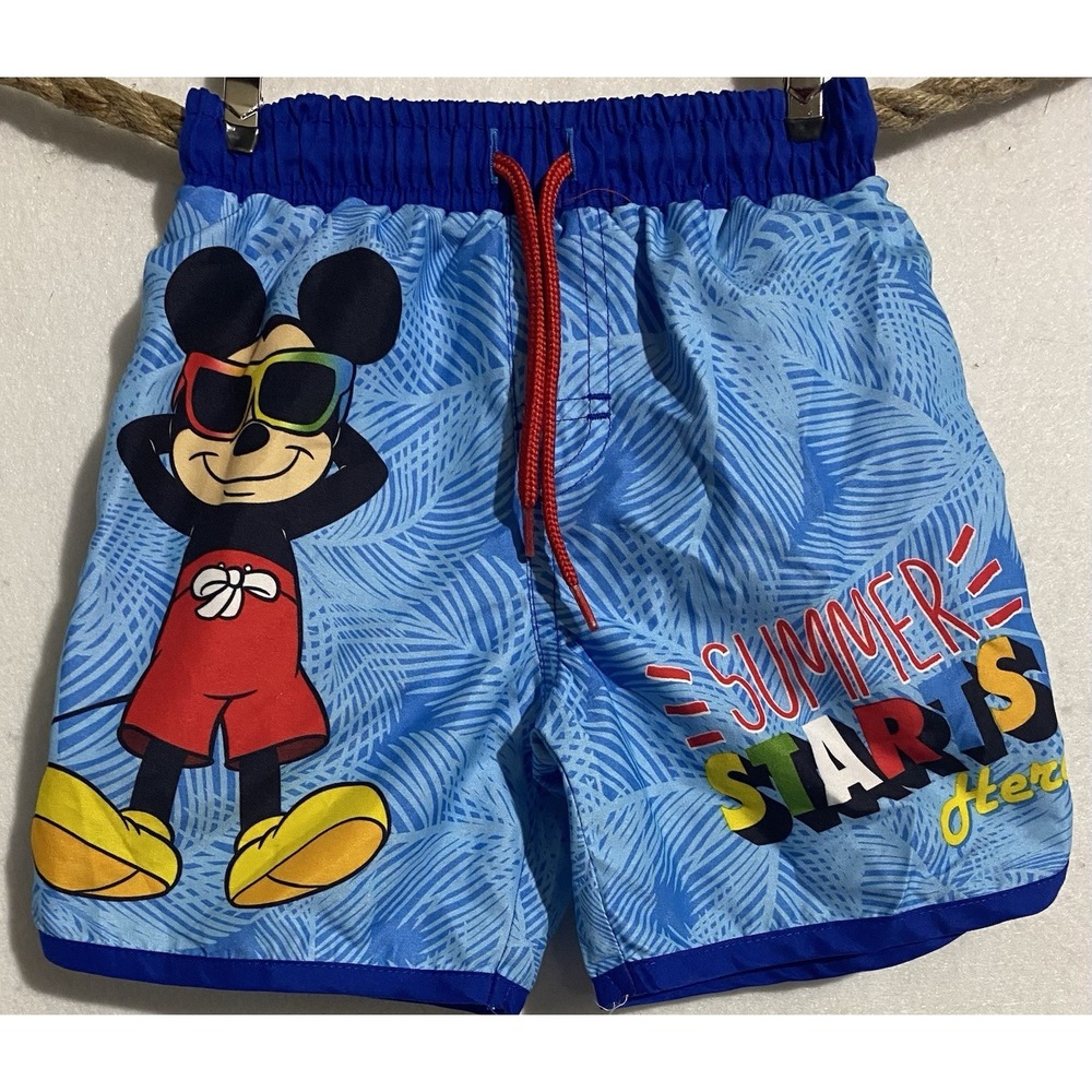 Disney Junior Mickey Mouse 2T Boys Swim‎ Shorts Colorful Summer